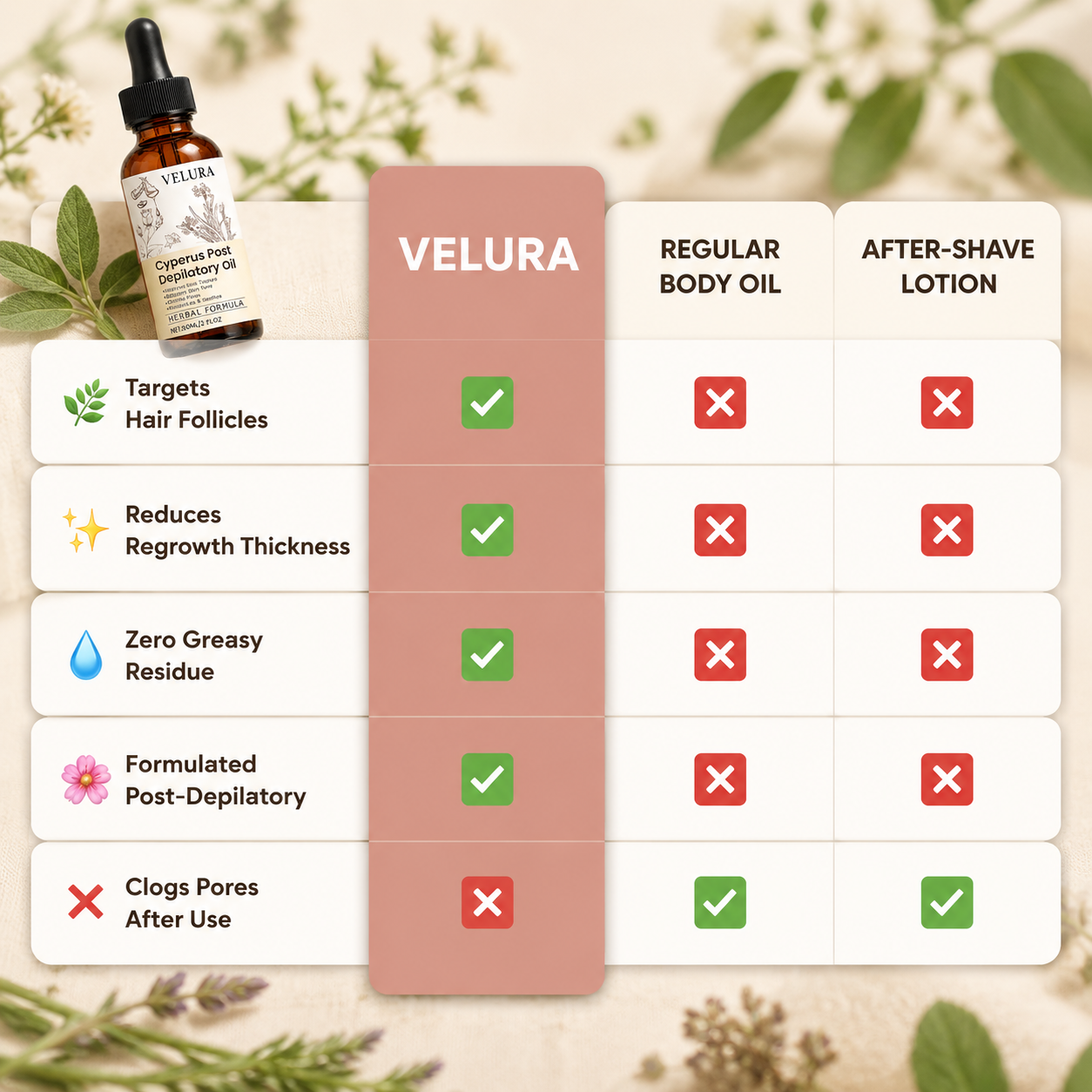 Herbal Post-Depilatory Oil
